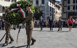 La cerimonia a Firenze per il 76° anniversario della Repubblica