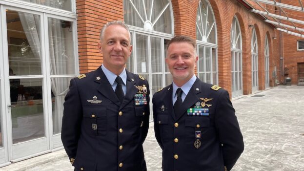Da sin. il colonnello Davide Rosellini e il colonnello Massimiliano Macioce