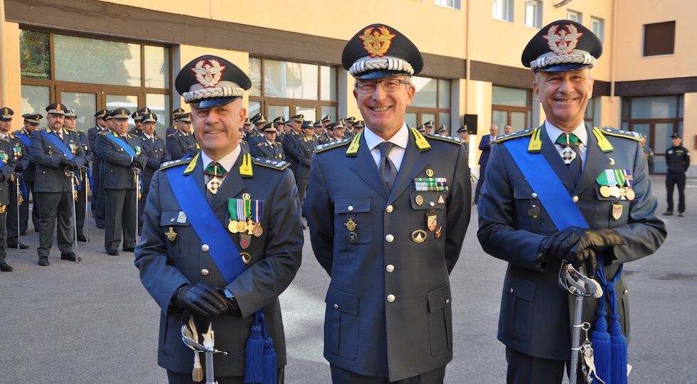 da sin. i generali Bruno Bartoloni, Fabrizio Cuneo e Giuseppe Magliocco