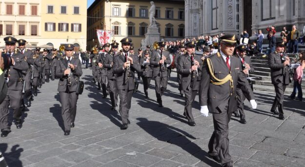 Alla commemorazione del 4 novembre a Firenze ha partecipato la Banda del Corpo Nazionale dei Vigili del Fuoco