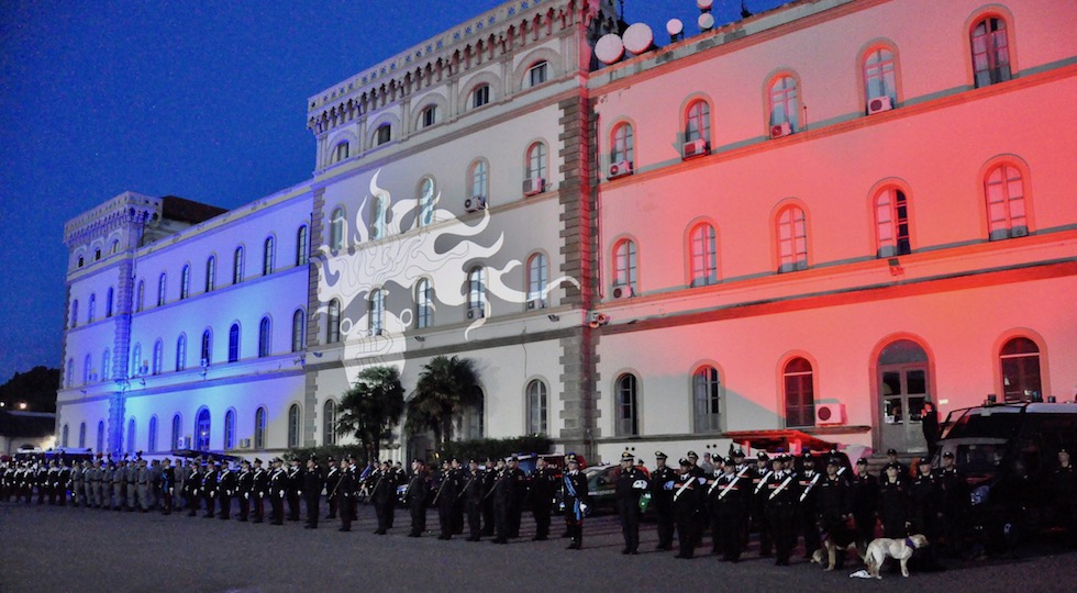 La caserma Baldissera a Firenze, sede della Legione Carabinieri Toscana, durante una cerimonia (Foto OsservatoreLibero.it)