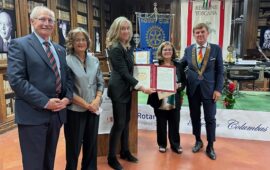 da sin. Rodolfo Cigliana, Cristina Acidini, Giovanna Botteri, Sandra Manetti, Fernando Damiani