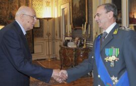 Il generale Nino Di Paolo ricevuto dal Presidente della Repubblica Giorgio Napolitano nel 2012