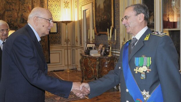 Il generale Nino Di Paolo ricevuto dal Presidente della Repubblica Giorgio Napolitano nel 2012