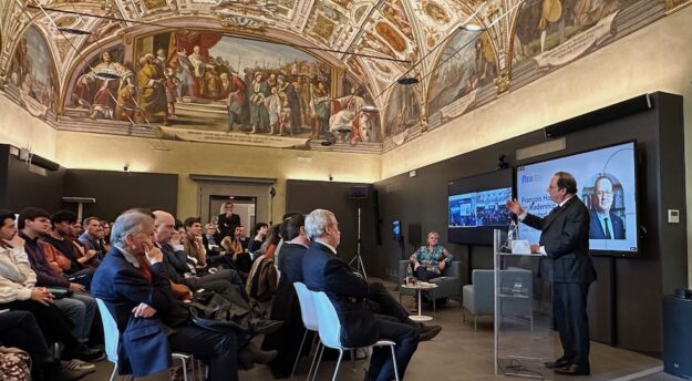 François Hollande a Palazzo Buontalenti