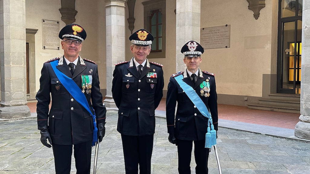 da sin colonnello Emilio Mazza, generale di corpo d'armata Aldo Iacobelli, generale di divisione Lorenzo Falferi