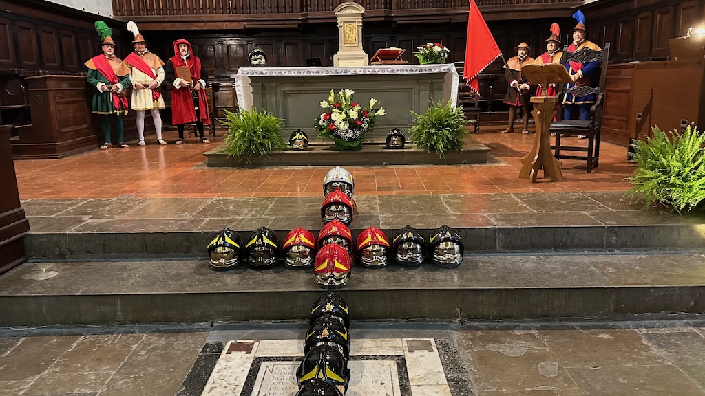 La celebrazione di Santa Barbara si è svolta nella chiesa di San Salvatore al Monte a Firenze