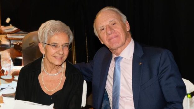 Carlo Lastrucci con la moglie Anna
